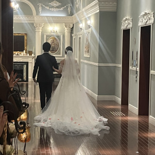 新郎新婦退場