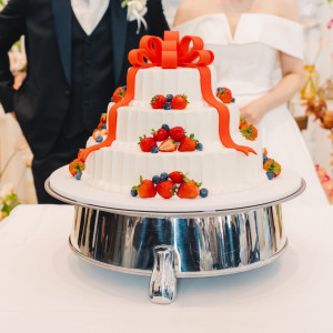 生ケーキで実際に食べられるケーキ|772934さんの北山迎賓館/テイクアンドギヴ・ニーズウェディングの写真(2546978)