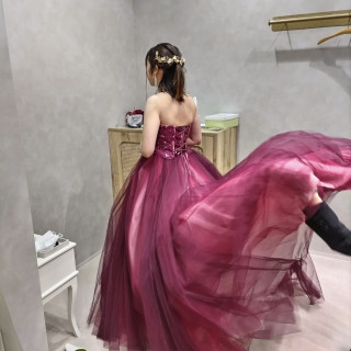 試着したドレスです