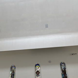 チャペル内装です。ここに映像が映し出されました。