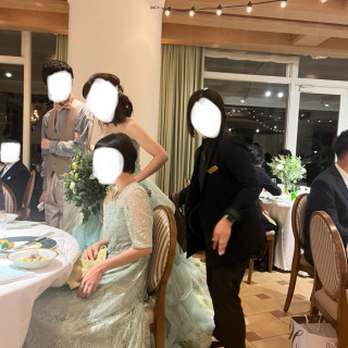 披露宴会場横です