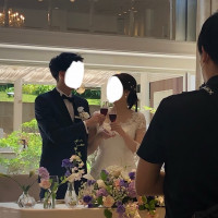 披露宴会場乾杯シーンです