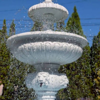 ガーデンの噴水です