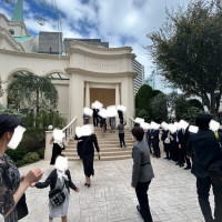 チャペル前ガーデン階段です。