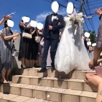 外の大階段です