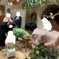 親戚のお子様との演出です