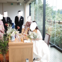 披露宴会場高砂です