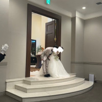 披露宴会場扉前です