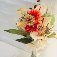 ブーケです（白ドレスと色ドレス共通、式場にオーダー）