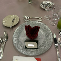 披露宴会場「翠鳴館」テーブルコーディネートです