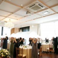 披露宴会場です