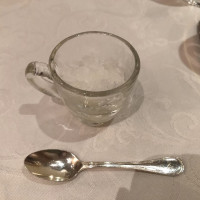 お口直しのシャーベットです