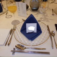 披露宴会場テーブルコーディネートです