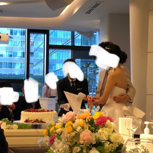 ケーキ入刀です|772949さんのアヴァンセ リアン 東京 （AVANCER LIEN TOKYO）の写真(2548683)