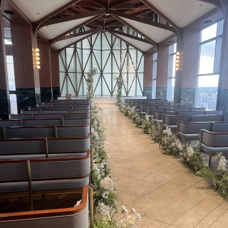 天井の高い挙式会場