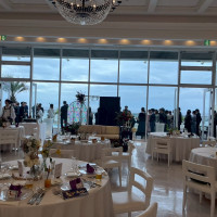 ガーデンで待機してゲストに来てもらいました