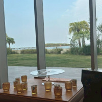 披露宴会場から見える青島の景色