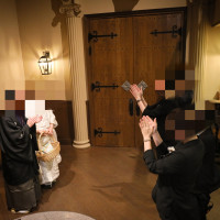 ゲストお見送り後ロビーにて