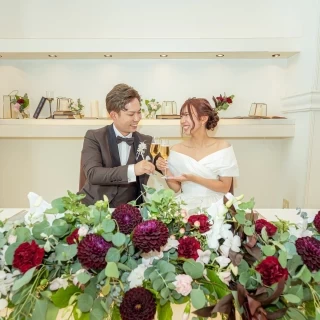 二人で乾杯ショット！