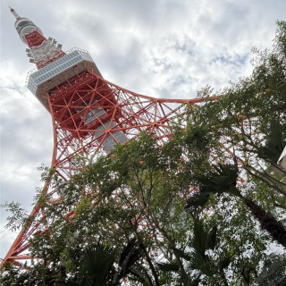 披露宴会場のガーデンから見える東京タワー
