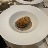 海老のフリット　シャンピニオンソース