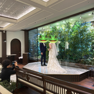 天井低めでナチュラルな装飾|773118さんのInStyle wedding KYOTO/テイクアンドギヴ・ニーズウェディングの写真(2548075)