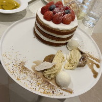 新郎新婦控室で頂いたウェディングケーキ