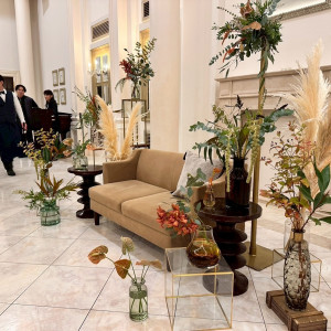 新郎新婦席コーディネート|773121さんのヒルサイドクラブ迎賓館（八王子）/テイクアンドギヴ・ニーズウェディングの写真(2548133)