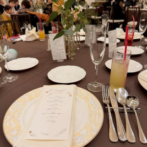 ゲストテーブルコーディネート|773121さんのヒルサイドクラブ迎賓館（八王子）/テイクアンドギヴ・ニーズウェディングの写真(2548132)