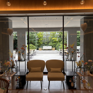 新郎新婦の席です。|773175さんのヒルズスィーツ宇都宮ブリーズテラスの写真(2548427)