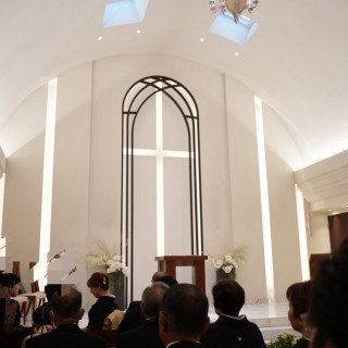 挙式会場の正面