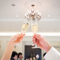 みんなと乾杯した後