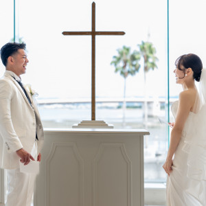 ファーストミート|773202さんのベイサイド迎賓館(和歌山)/テイクアンドギヴ・ニーズウェディングの写真(2548775)