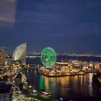 披露宴会場から見れる夜景