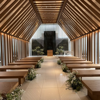 水が流れているのが印象的でした。