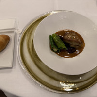 フォアグラと茄子、味噌風味でとてもおいしかったです