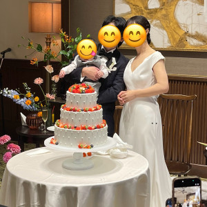 ケーキカット|773415さんのTHE CONDER HOUSE（ザ・コンダーハウス）の写真(2550146)