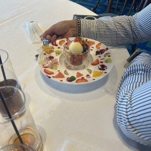 おしゃれなデザートで美味しかったです|773422さんのノートルダム大阪ONE/FIVESTAR WEDDINGの写真(2549616)