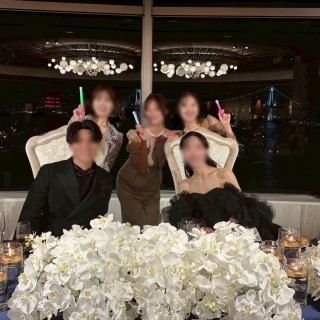 レインボーブリッジと東京湾を一望出来る披露宴会場