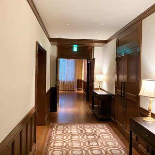 披露宴会場の廊下