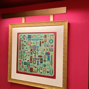 待合室の装飾　エルメスのスカーフ|773490さんのTHE CONDER HOUSE（ザ・コンダーハウス）の写真(2549931)