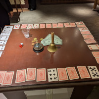 待合でゲストはスタッフさんとゲームができます