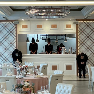 披露宴会場オープンキッチン