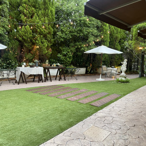 緑が印象的なガーデン|773638さんのアイネスヴィラノッツェ宝ヶ池（クラウディアホールディングスグループ）の写真(2552571)