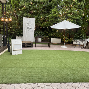 ガーデンにはフォトブースがある|773638さんのアイネスヴィラノッツェ宝ヶ池（クラウディアホールディングスグループ）の写真(2552572)