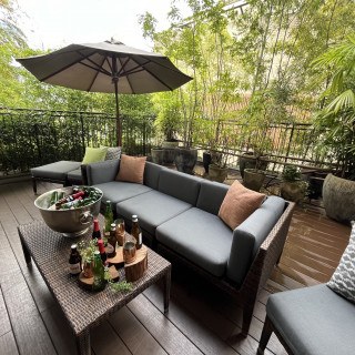 magnoliaのテラス