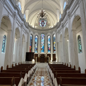 天井が高いチャペル|773712さんの百花籠(ひゃっかろう)- Neo Japanesque Wedding -の写真(2550697)