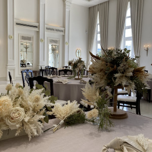 どんな装花でも合います。|773715さんのアーククラブ迎賓館（郡山）/テイクアンドギヴ・ニーズウェディングの写真(2550731)