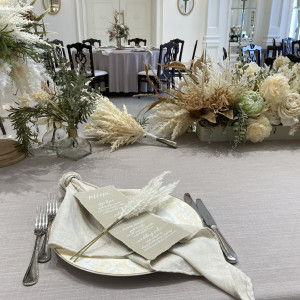 テーブルコーディネート|773715さんのアーククラブ迎賓館（郡山）/テイクアンドギヴ・ニーズウェディングの写真(2550764)