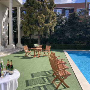 プールを使った演出もできます。|773715さんのアーククラブ迎賓館（郡山）/テイクアンドギヴ・ニーズウェディングの写真(2550762)